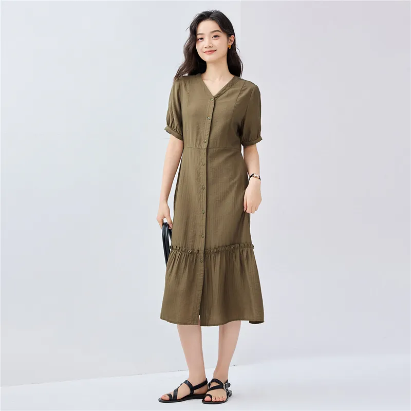 UNIQLO Short Sleeved Dresses Women's-13