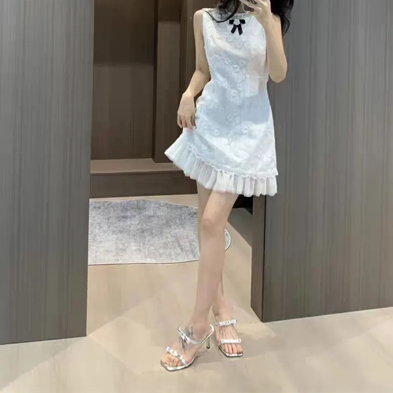 MISSHONEY MH Sleeveless Dress Women's White-5