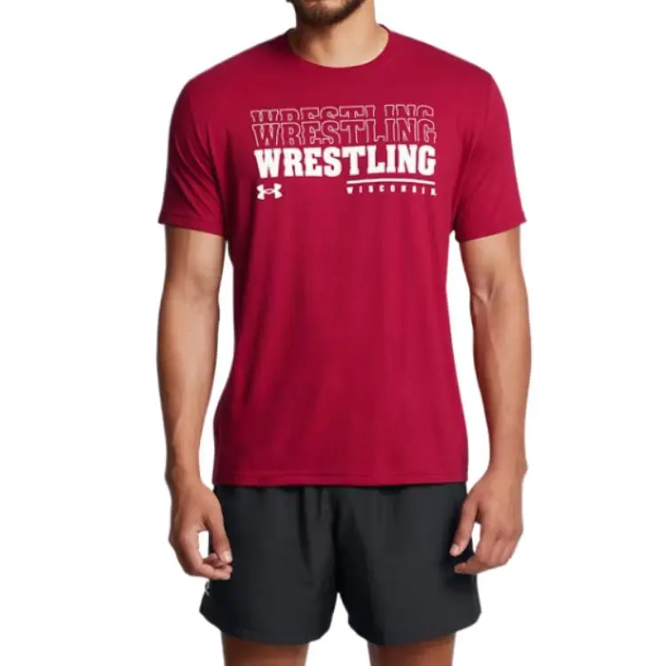 Under Armour Performance CottonCollegiate T Shirt Men's Red-2