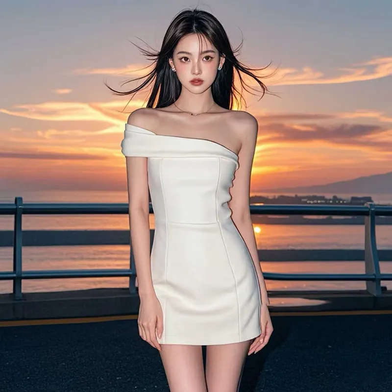 MISSHONEY MH Sleeveless Dress Women's White-1