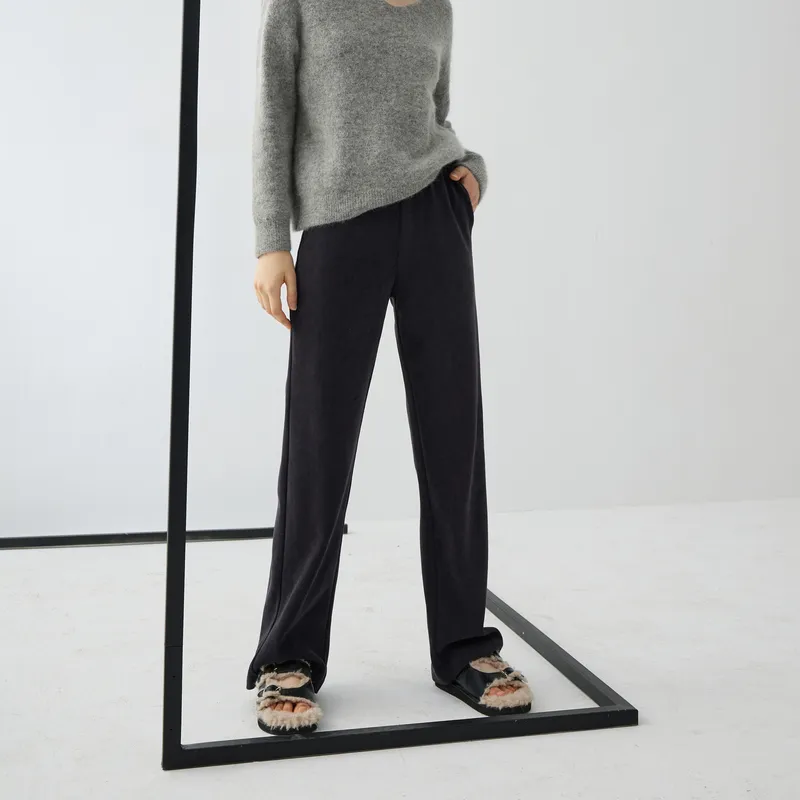 3COLOUR Casual Pants Women's Deep Gray-2