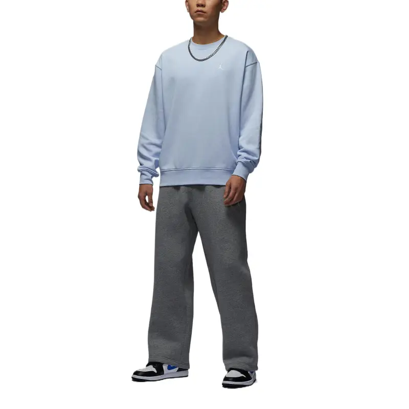 Jordan Brooklyn Fleece Sweatshirt Men's Hydro Blue/White-2