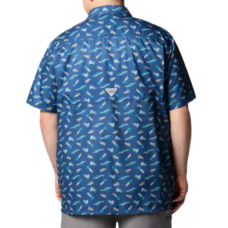 Columbia PFG Super Slack Tide Shirt Men's Blue-1