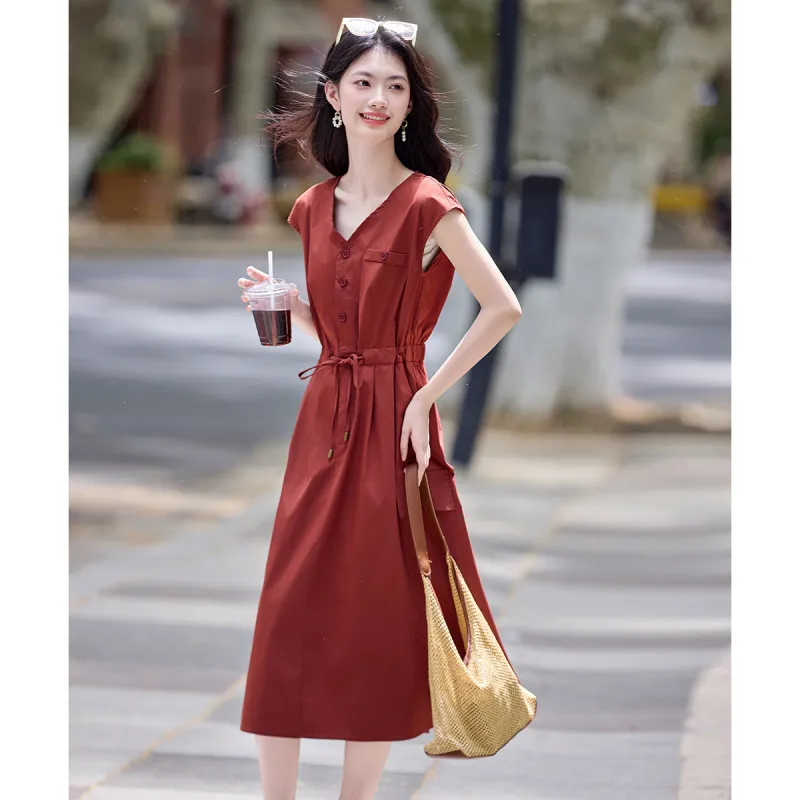 Still Quiet Short Sleeved Dress Women's-4
