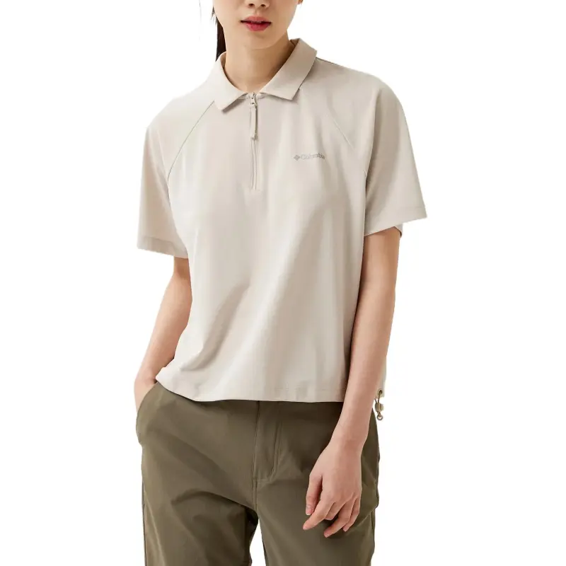 Columbia Polo Shirt Women's Dark Stone Color-2