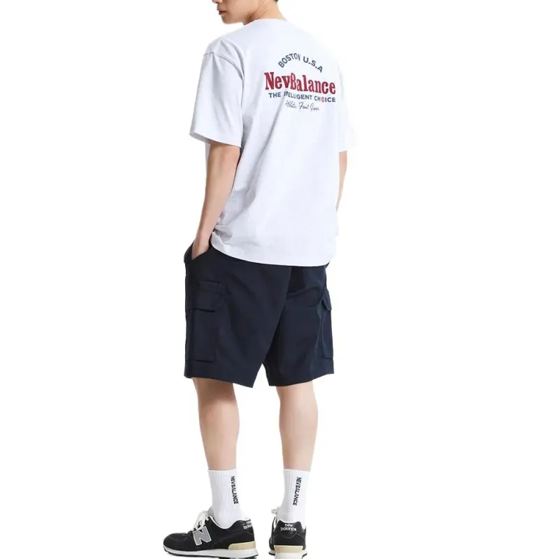 New Balance UNI HERITAGE SS25 Casual Shorts Men's Marine Blue-3