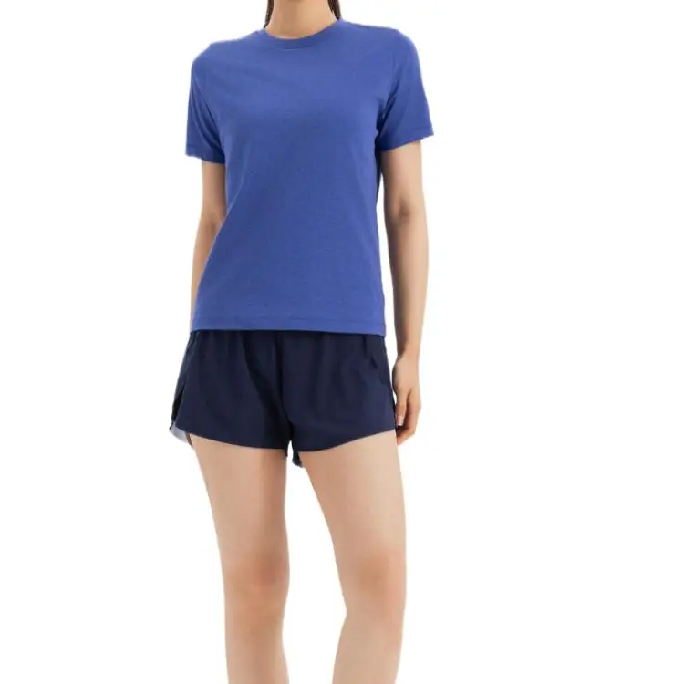 DECATHLON Regular T Shirt Women's Gray Slate Blue-1