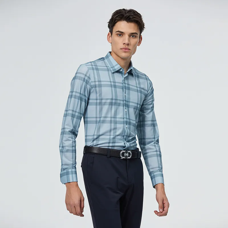 DIDIBOY Shirts Unisex Green Plaid-4