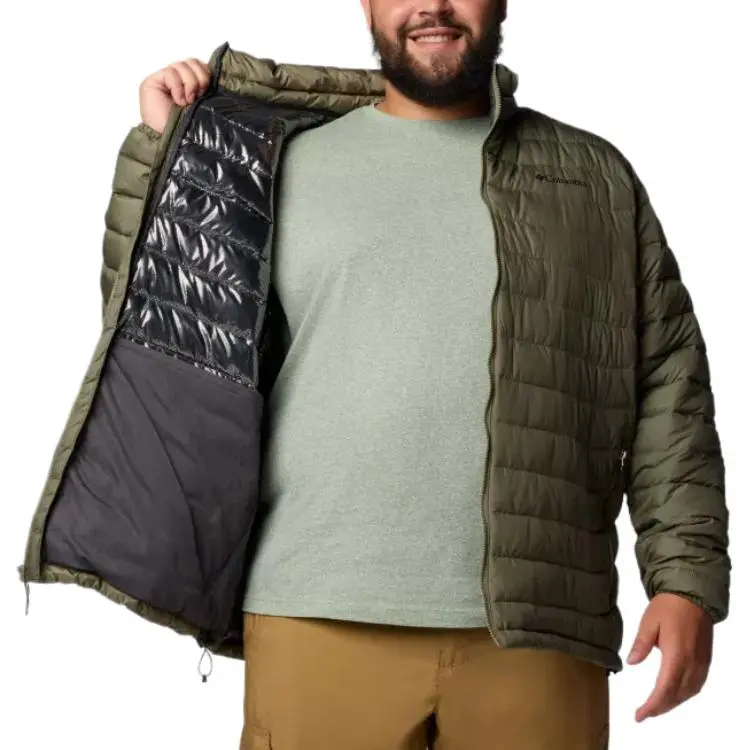 Columbia Powder Lite 2Omni-Heat Omni-Shield Thermarator Jackets Coats Men's Stone Green-3