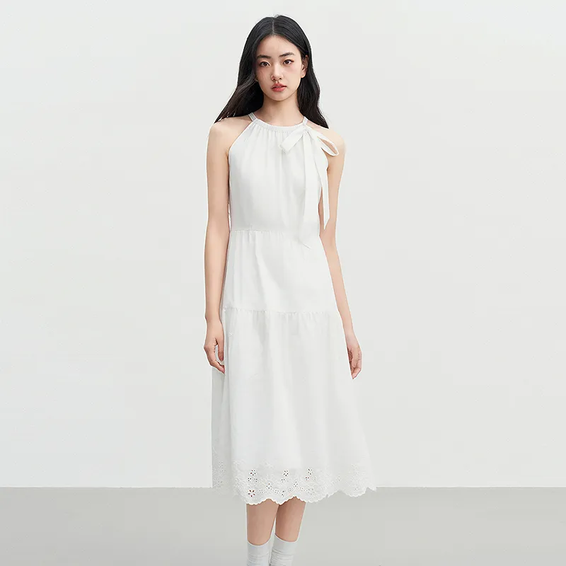 LEDIN Sleeveless Dress Women's Bright White-4