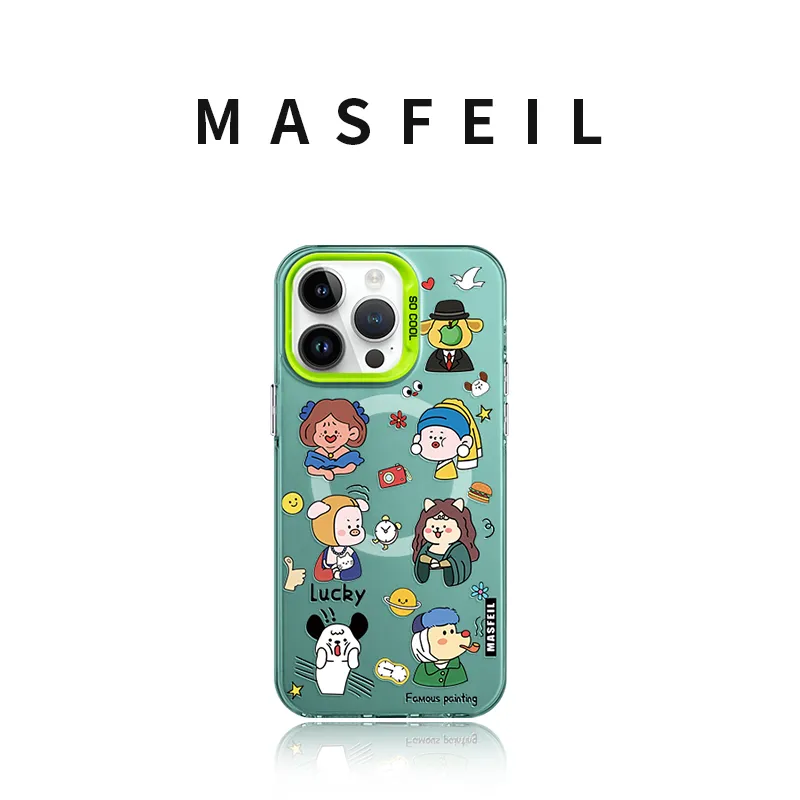 Marsfield Acrylic Material Magnetic Case Abstract Famous Painting Phone Cases Compatibility Apple 16/15/14 Pro/Pro Max-1
