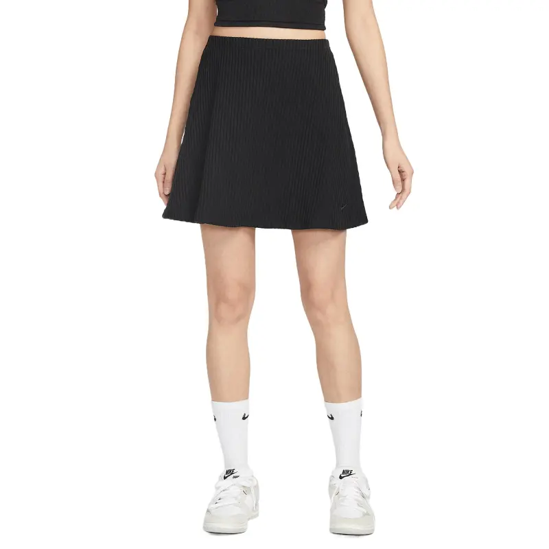 Nike Swoosh Casual Short Skirts Women's Black-2