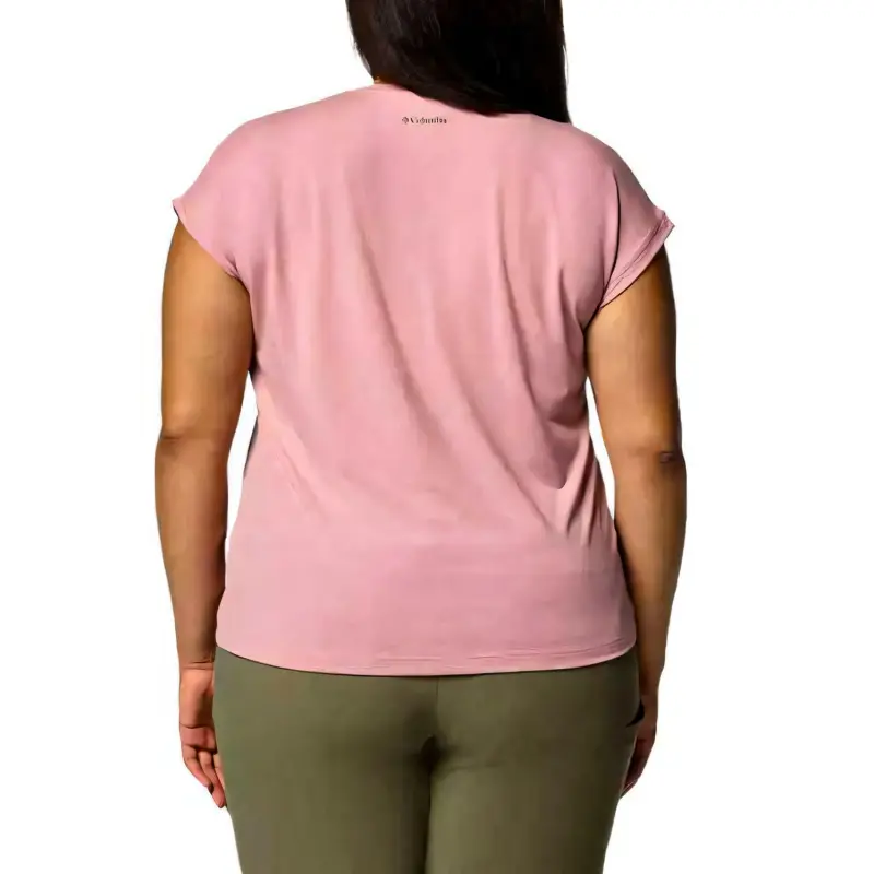 Columbia BoundlessTrek Regular T-Shirt Women's Rubber Eraser Pink-1