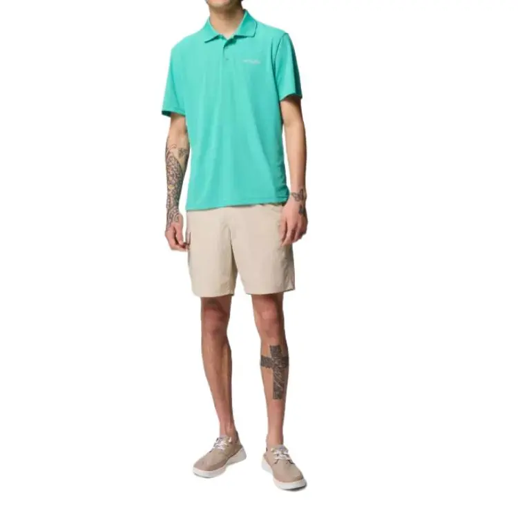 Columbia PFG Freezer Polo Shirt Men's Green-2