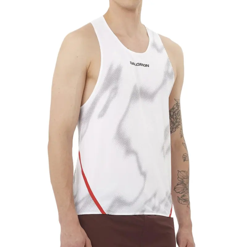 SALOMON S/LAB Speed Tank Tops Men's White-1