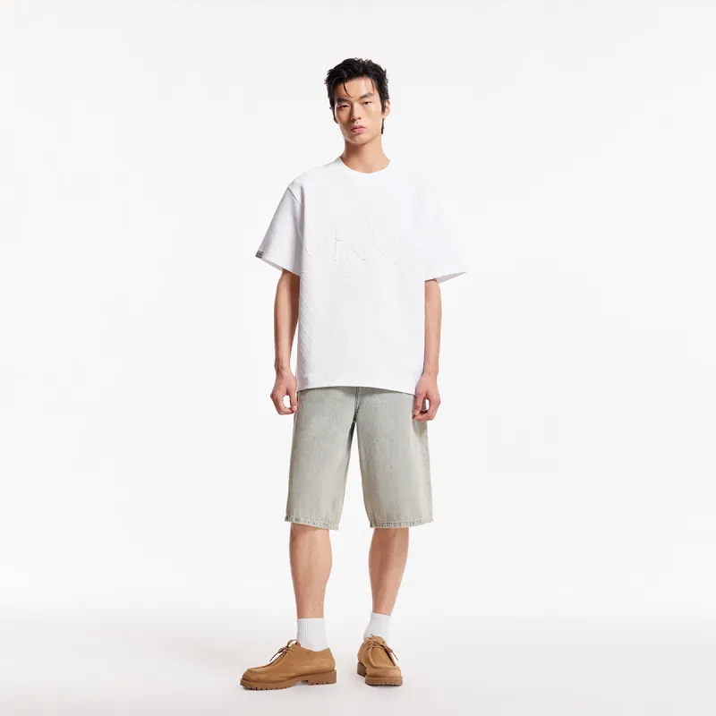 JACK&JONES T Shirts Men A06 Raw White-3