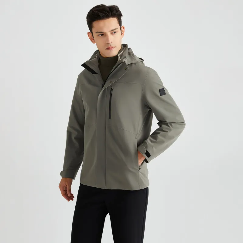 Satchi Jackets Men Gray Green-4