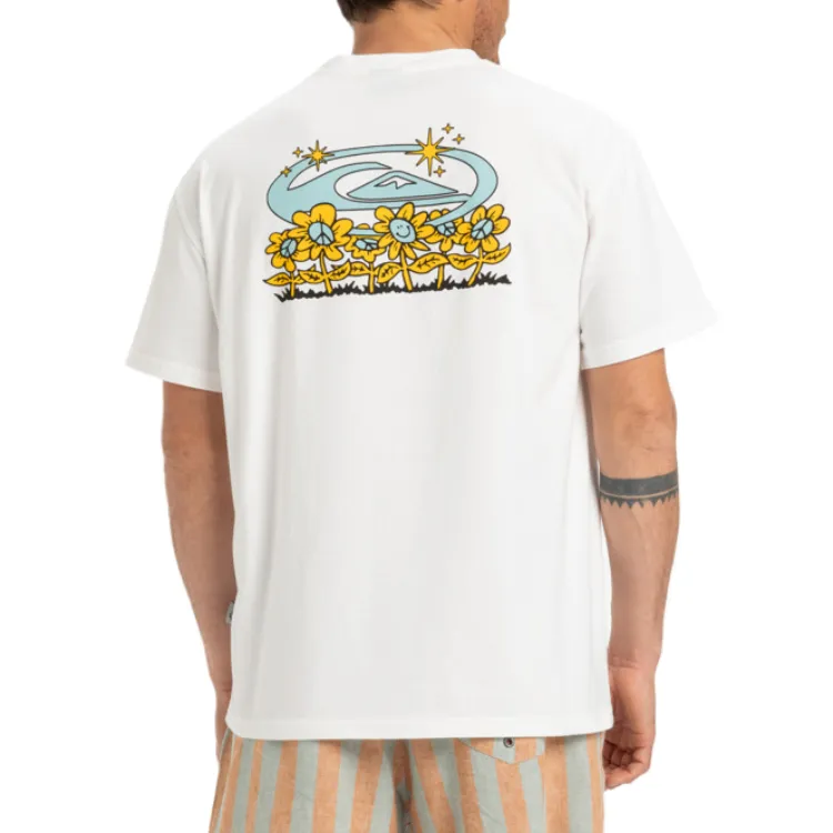 Quiksilver T Shirts Men White WBK0-1