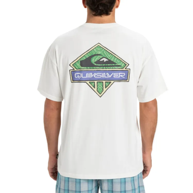 Quiksilver T Shirt Men's Snow White-1