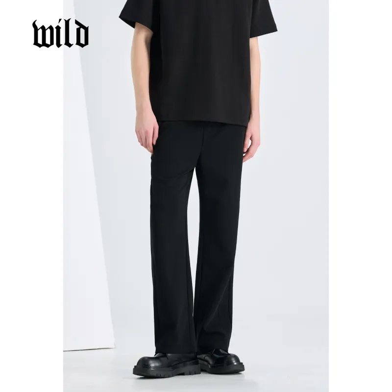 WILD LEADER Casual Pants Men Premium Black[XXKW5138W95]-2