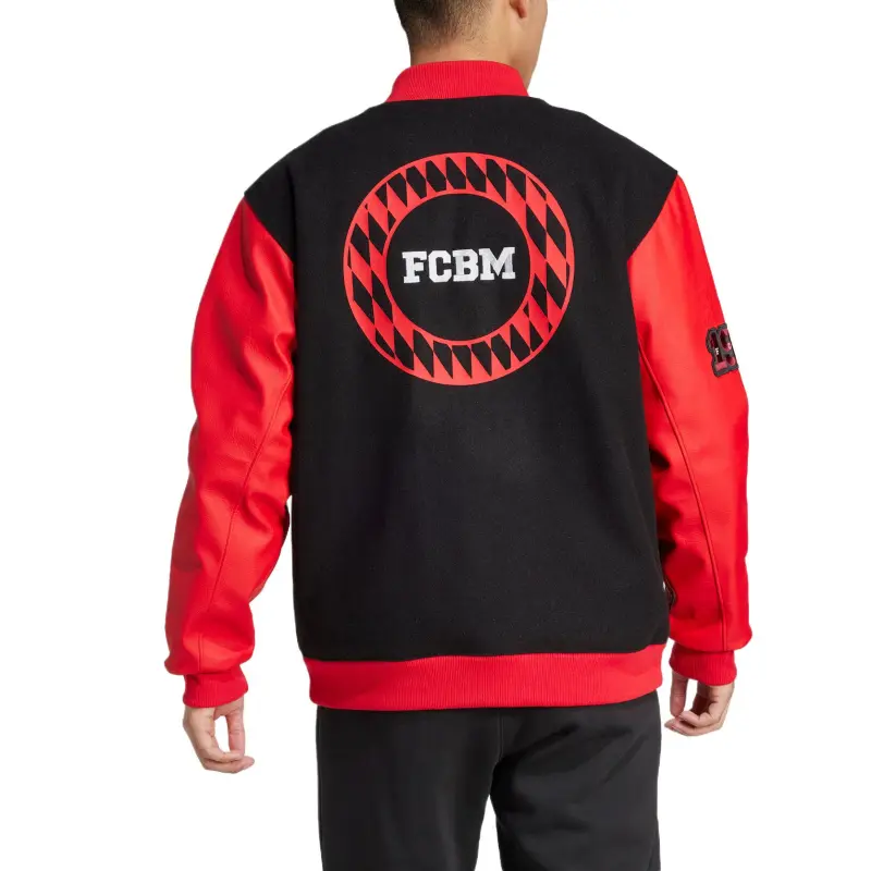 Adidas Originals VRCT FCB Baseball Jacket Unisex Black-2