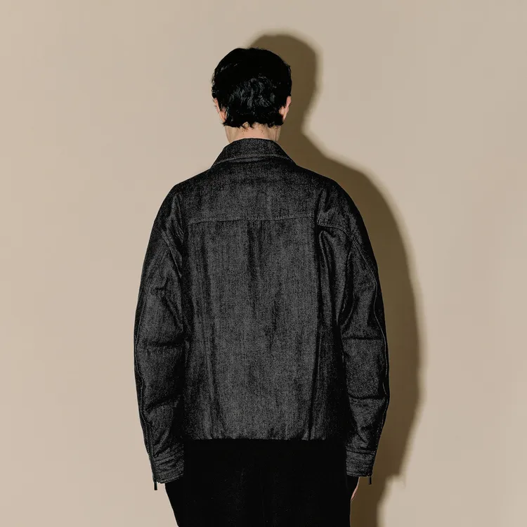 CROQUIS x Neil Barret Down Jacket Men's Denim Black-3