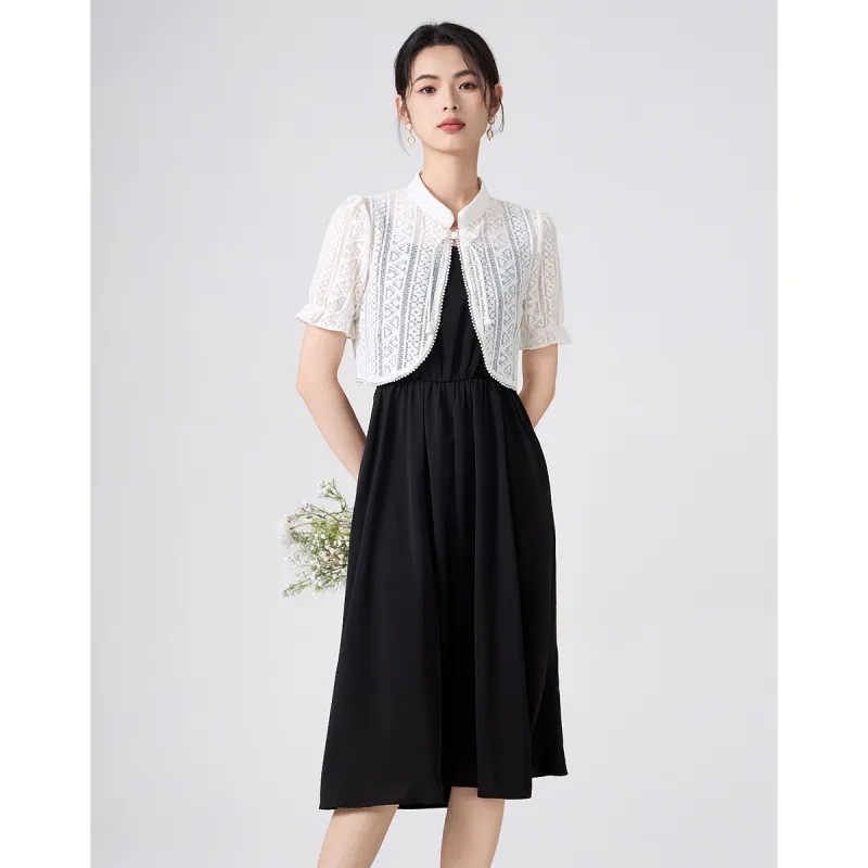 Love Elaine Skirt Set Women's Black-2