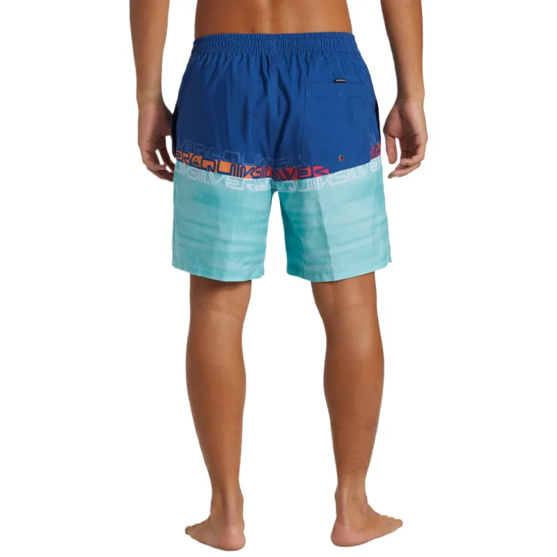 Quiksilver Everyday Wordblock Volley Swimming Shorts Men's Blue-3