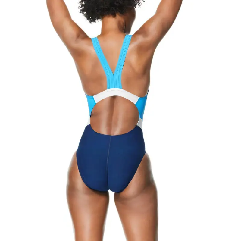 Speedo Heather Quantum Fusion Splice One piece Swimsuit Women's-17