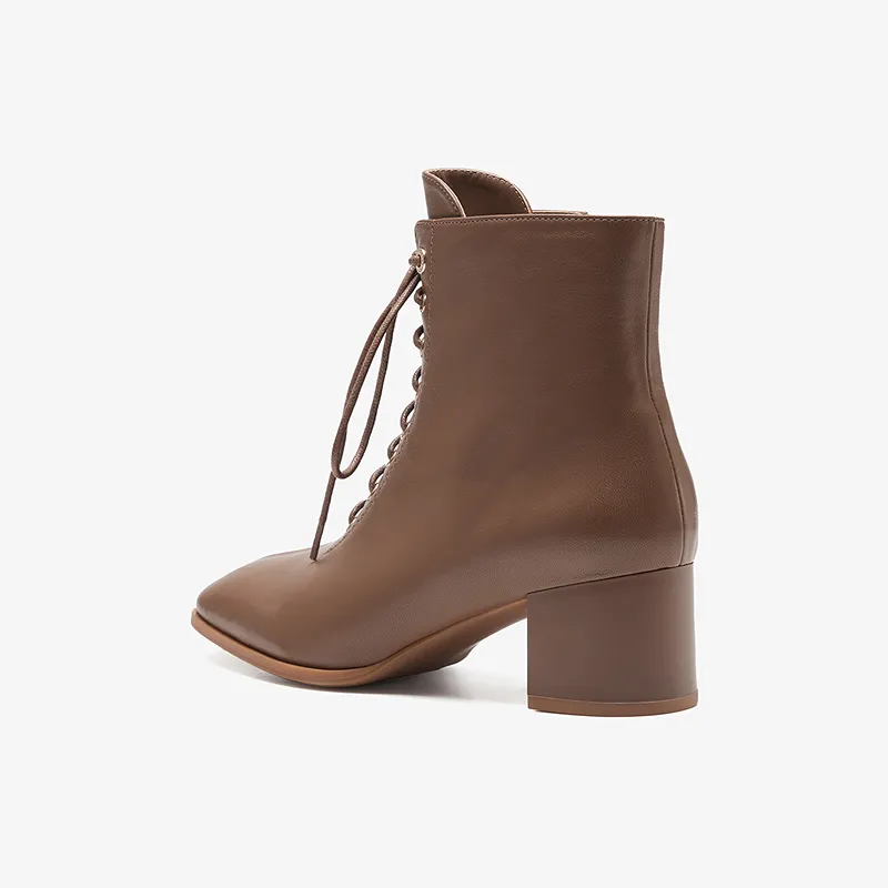 LE SAUNDA Ankle Boots Women's Black Brown-3