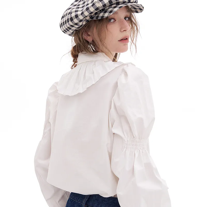 ELF SACK Shirts Women's Ecru-4