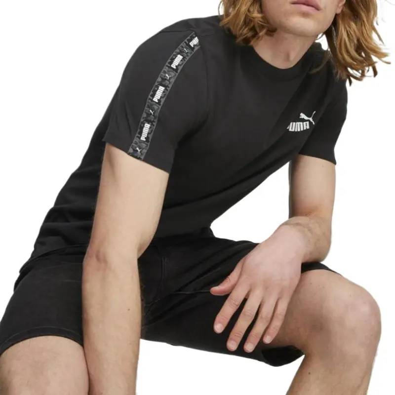 PUMA EssentialsTAPE T Shirt Men's Black-4