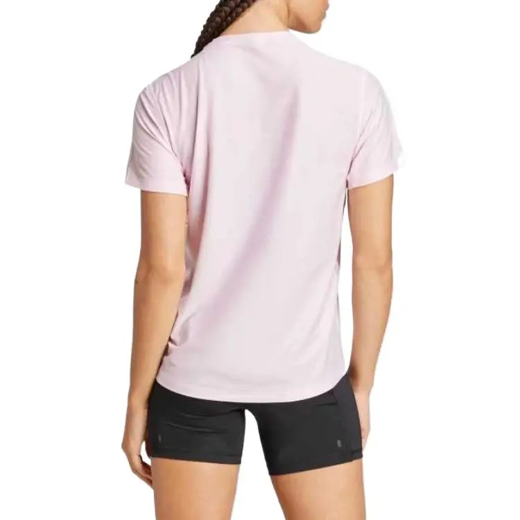 Adidas Women's Own The Run T Shirt Clear Pink-2