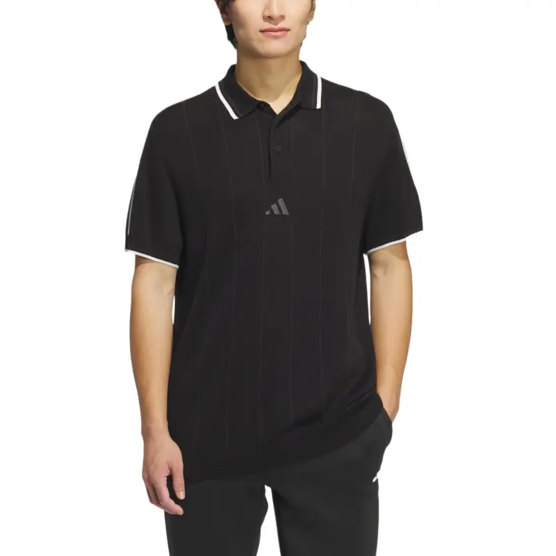 Adidas KNIT POLO Shirt Men's Black-1