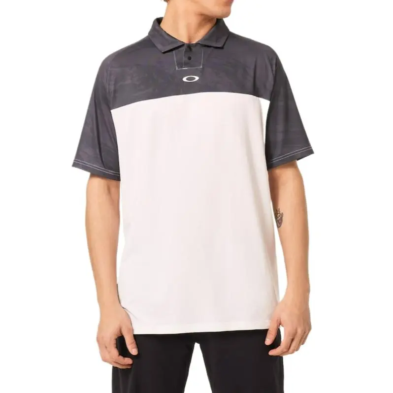 Oakley Reduct C1 Duality Polo Shirt Men's Gray White 9W8-3