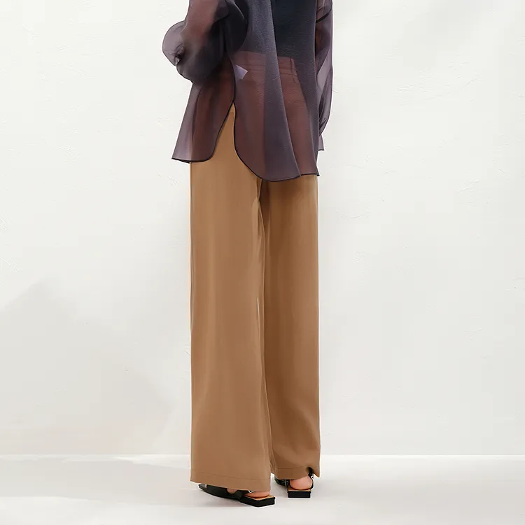 JZ. ANNAKRO Casual Pants Women's Earth Yellow-3