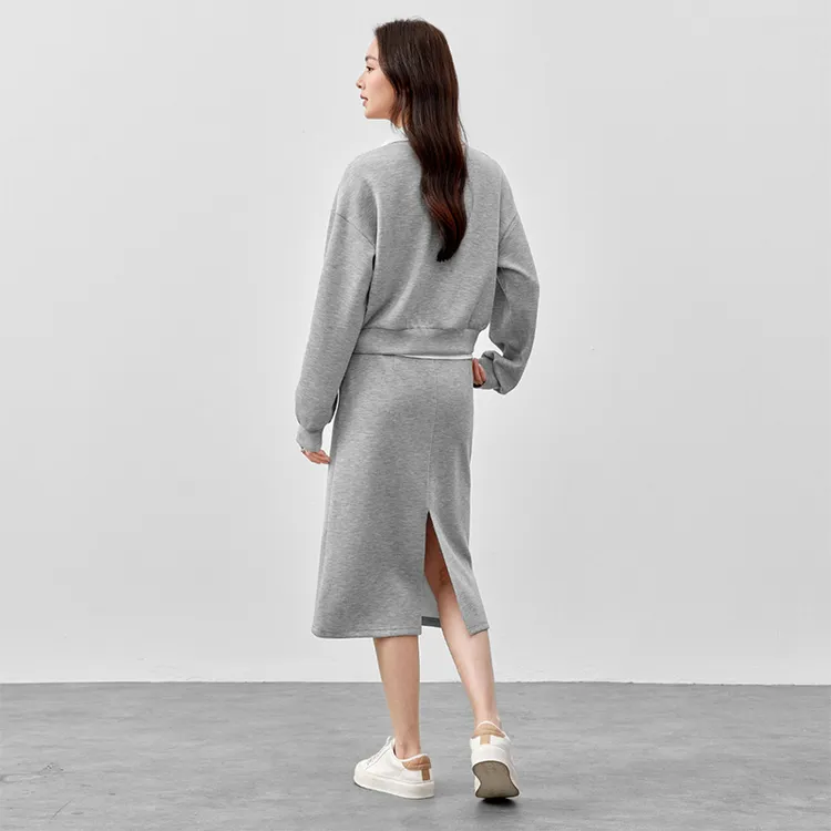 SENTUBILA Casual Suit Women's Gray-6