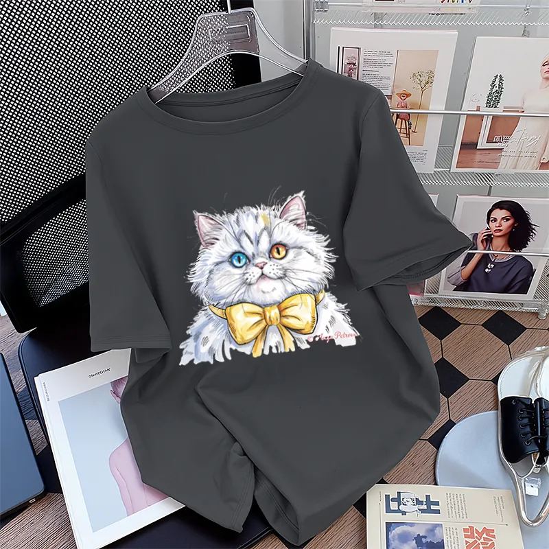 FAIRWHALE Drop Shoulder Sleeve T Shirt Women's-14