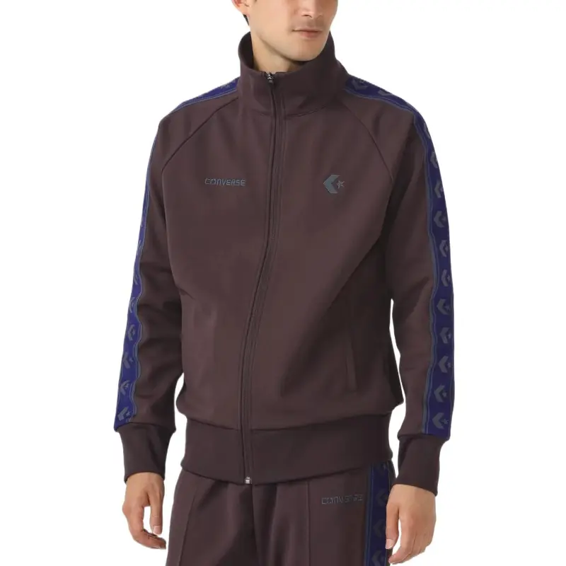 Converse CS TRACK JACKET MENS Jacket Men's Dark Red-2