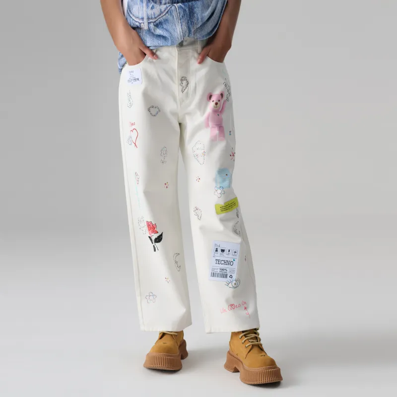 TCH Jeans Women's White-6