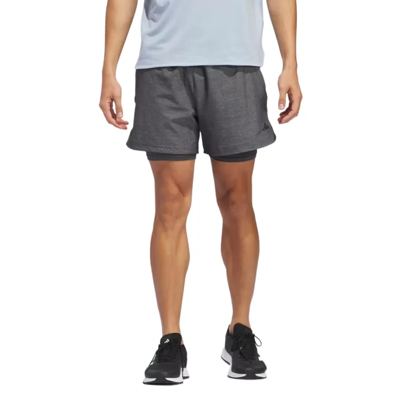 Adidas Free Shipping With AdiClub Axis 2 in 1 Woven Training Shorts-1
