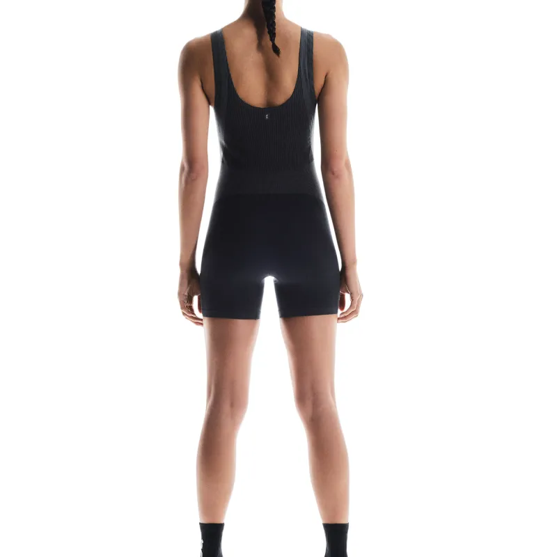 On SS25 Studio Knit Bodysuit Workout Clothing Women's Black-2