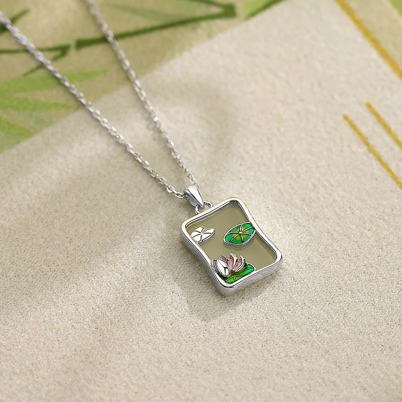 Royal Heaven's Choice Hetian Jade Necklaces Pale Greenish White Jade Unisex-2