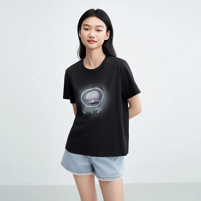 LEDIN T Shirt Women's Black In Stock-4