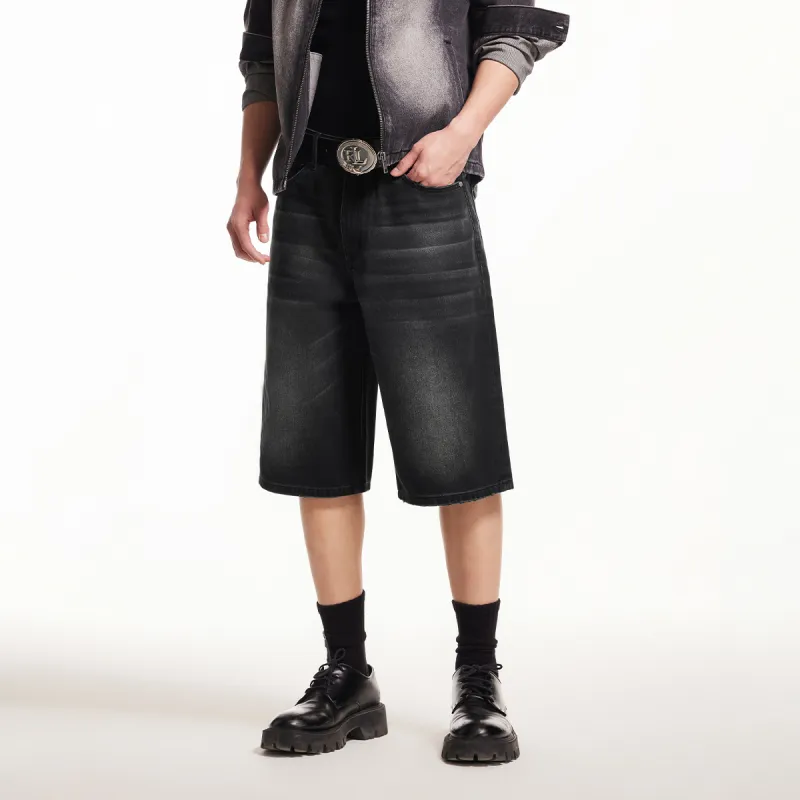 JACK&JONES Denim Shorts Men A16 Dark Gray Denim-4