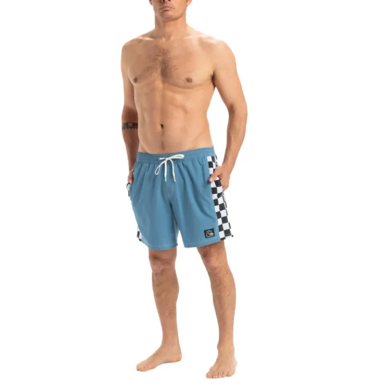 Quiksilver Original Arch Volley Beach Shorts Men's Crown Blue-6