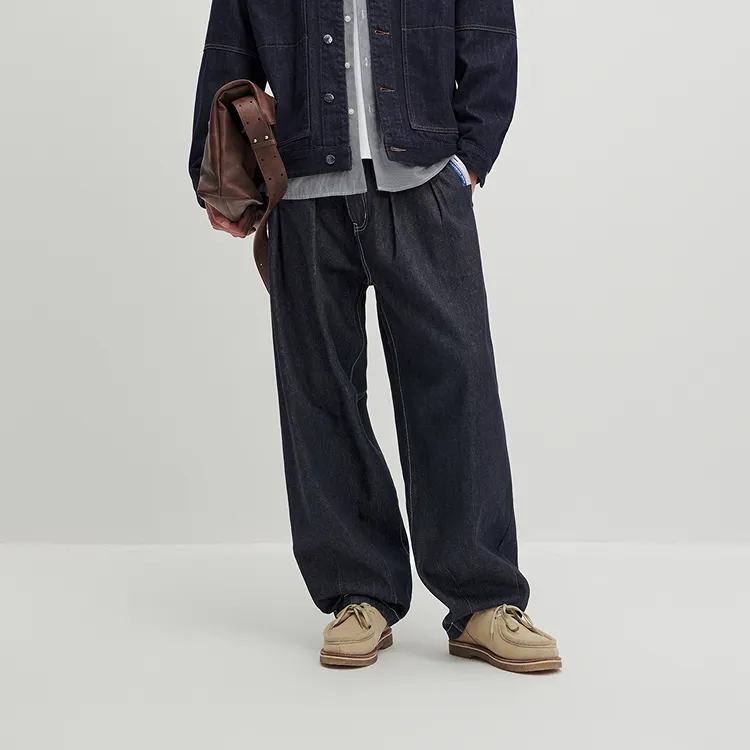 PEACEBIRD MEN Jeans Men Navy Blue, Batch 1-4