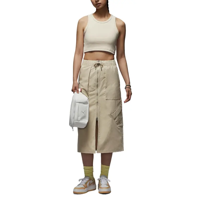 Jordan Chicago Casual Long Skirt Women's Rattan Yellow-2