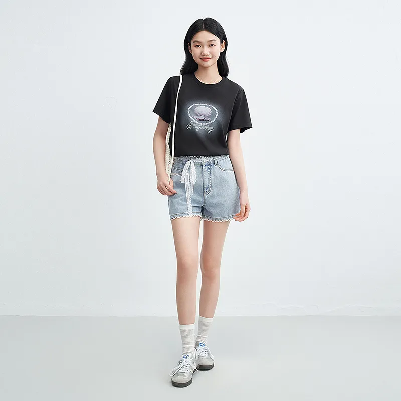 LEDIN T Shirt Women's Black In Stock-3
