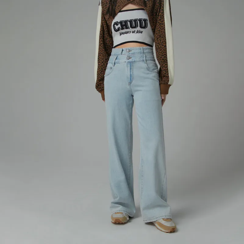 CHUU Jeans Women's Light Denim Blue-2